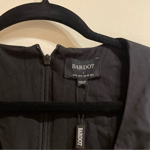 Revolve BARDOT NWT Apollo Fit & Flare Cutout Mini Dress Black Size Small - Picture 8 of 10